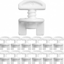 Skygo 20 Adet Perde Durdurma Aparatı – Korniş Sonlama Düğmesi, Perde Stoperi ve Sonu Kilidi, Plastik Stop Finisher, Perde Stopu Korniş Ucu Tutucu Seti