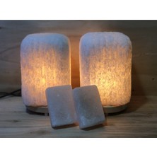 Normadia Iki Adet Doğal Tuz Lambası, Sağlıklı ve Şık Aydınlatma, 4,5-5 kg