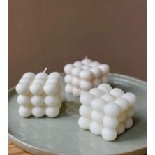 Twinroots Dekoratif Bubble 3'lü Set Karışık Çiçek Kokulu Mum