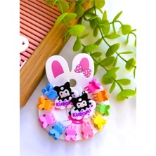 Kuromi Set (10 Adet Minik Mandal Toka - 2 Adet Pens Toka