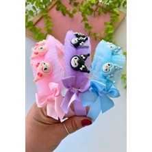 Kuromi Fiyonk ve Tül Detaylı Taç 1 Adet