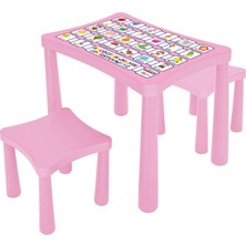 Mey İthalat Bfs 03 493 Story Iki Tabureli Masa (Pembe)