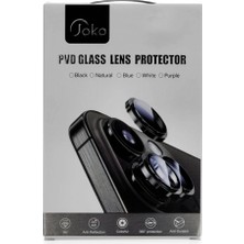 Marsilyan  iPhone 16 Pro Max Pvd Metal Kamera Lens - Gümüş