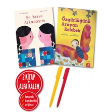 Redhouse Kidz Yayınları Alfa Kalem+En Yakın Arkadaşım+Özgürlüğünü Arayan Kelebek Tülin Kozikoğlu 2 Kitap Yeni Hikayeler