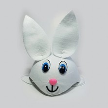 Alvo Store Buğz Tavşan Şeklinde Çocuk Şapkası Beyaz