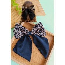 Saten Leopar Desenli Pens Fiyonk Toka 1 Adet