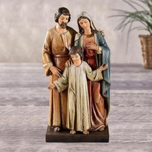 Skygo Avalon Galerisi Kutsal Aile Heykeli Reçine 20 cm Yükseklik