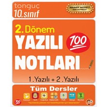 Tonguç Akademi 10. Sınıf Yazılı Notları 2. Dönem 1 ve 2. Yazılı