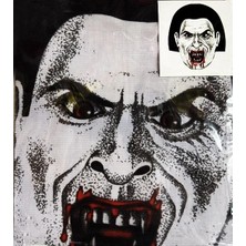Alvo Store Buğz Yüze Yapışan Kafaya Tam Geçmelı Streç Kanlı Vampır Maske