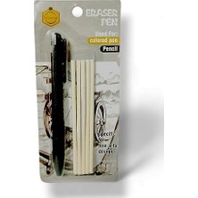 Skygo Değiştirilebilir Yedek Lastik Bantlı Mekanik Silgi Kalemi, 5 Parça