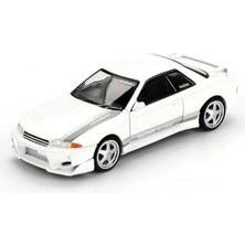Alvo Store Buğz Mini Gt 1/64 Nissan Skyline Gt R R32 Veilside Combat White Blister Paket