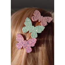 Kız Çocuk Simli Pens Toka 3 Adet