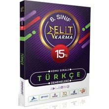 Paraf Yayınları Elit Karma 6. Sınıf 15'li Türkçe Denemeleri Konu Sıralı Sınav Bilgisi