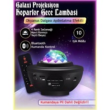 Normadia Yıldızlı Tavan Projektörü, Lazer Işık, Disko Topu, Bluetooth Hoparlör, LED Lambası