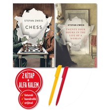 Destek Yayınları Alfa Kalem+Twenty Four House In The Life Of A Woman+Chess Stefan Zweig 2 Kitap Yeni Roman Ingilizce