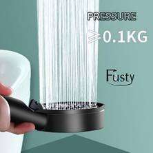 Skygo Glee Turbo 5 Fonksiyonlu Duş Seti - Yüksek Basınçlı Duş Başlığı ve Kopmaz Pvc Hortum (150CM) - 2 Renk Seçeneği (Siyah)