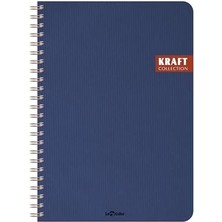 Skygo Ofis Defter Spiralli Çizgili Lacivert