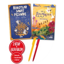 Abm Yayınevi Alfa Kalem+Robotlar Sanat Peşinde+Biyomacera Ülker Kurtcan 2 Kitap+Yeni+Hikayeler