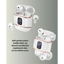 Alvo Store Buğz Dijital Göstergeli Bluetooth Kulakiçi Kulaklık – 4’lü Paket, Gürültü Engellemeli
