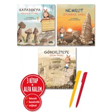 Abm Yayınevi Alfa Kalem+Kapadokya Eğlence Diyarı+Nemrut Oyunbaz+Göbeklitepe Lider Hepgenç 3 Kitap Yeni Hikayeler