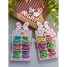 12 Adet Soft Renkli Mandal Toka