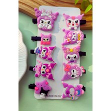 Kız Çocuk Kuromi Figürlü 10 Parça Toka