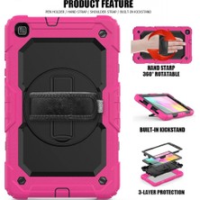 Marsilyan Samsung Galaxy T290 Tab A 8 Kılıf Pars Tablet Kapak - Pembe