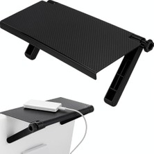 Skygo Tv Üstü Raf – Ayarlanabilir Tv Üstü Stand, Monitör Üstü Raf, Ekran Üstü Düzenleyici, Karbon Desen Kaymaz Organizer, Modem Kumanda Router Telefon Rafı