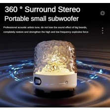 Normadia Bluetooth Hoparlör Dokunmatik LED Atmosfer Işığı Su Dalgası Müzik Çalar