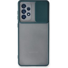 Buğz Samsung Galaxy A53 5g Kılıf Palm Buzlu Kamera Sürgülü Silikon - Yeşil