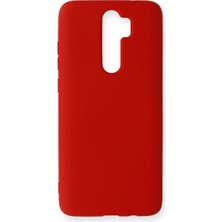 Buğz Xiaomi Redmi Note 8 Pro Kılıf Nano Içi Kadife Silikon - Kırmızı