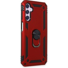 Buğz Samsung Galaxy A14 4g Kılıf Sofya Yüzüklü Silikon Kapak - Kırmızı