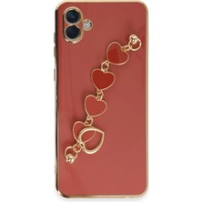 Buğz Samsung Galaxy A04E Kılıf Esila Silikon - Kırmızı