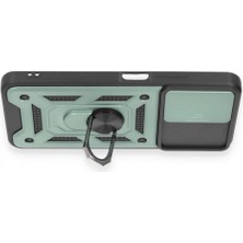 Marsilyan Xiaomi Redmi Note 12 4g Kılıf Pars Lens Yüzüklü Silikon - Yeşil