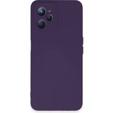 Buğz Realme C35 Kılıf Nano Içi Kadife Silikon - Mor