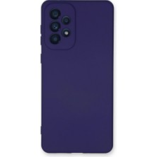 Buğz Samsung Galaxy A53 5g Kılıf Nano Içi Kadife Silikon - Mor