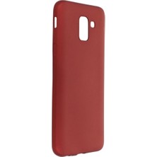 Buğz Samsung Galaxy J6 Kılıf First Silikon - Bordo