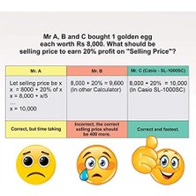 Skygo SL-1000SC-PK 10 Hane Pembe Cep Tipi Hesap Makinesi