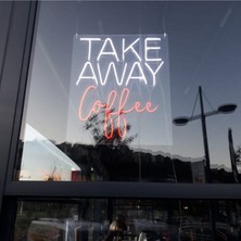 Normadia Neon LED Aydınlatma Coffee Gece Lambası Parti Süsü Duvar Dekoru