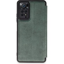 Mey İthalat Bfs  Xiaomi Redmi Note 12 Pro 4g Kılıf Flip Cover - Koyu Yeşil