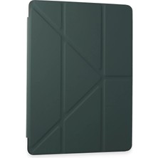 Mey İthalat Bfs  Samsung Galaxy Tab A9 Kılıf Kalemlikli Mars Tablet Kılıfı - Koyu Yeşil