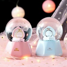 DS LLC Ieg ™ Tek Taş Yüzük Tasarımlı Büyük Boy Kar Küresi DSLLCRS-IEGK34