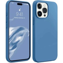 Mey İthalat Bfs  iPhone 15 Pro Kılıf First Silikon - Mavi