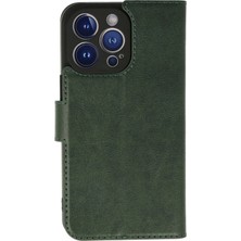 Mey İthalat Bfs  iPhone 13 Pro Max Kılıf Trend S Plus Kapaklı Kılıf - Yeşil