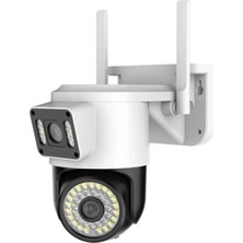 DS LLC Ieg ™ Çift Lensli Dış Mekan Wi-Fi Kamera DSLLCRS-IEGK34