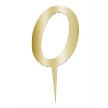 DS LLC Sarı Renkli Rakam Pasta ve Kek Pleksi DLLSRSBJ34