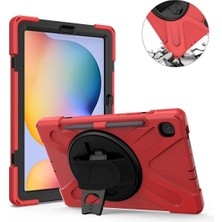 Mey İthalat Bfs  Samsung Galaxy P610 Tab S6 Lite 10.4 Kılıf Amazing Tablet Kapak - Kırmızı