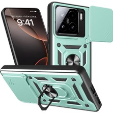 Mey İthalat Bfs  Xiaomi Mi 15 Kılıf Pars Lens Yüzüklü Silikon - Yeşil