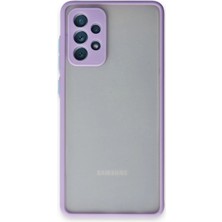 Mey İthalat Bfs  Samsung Galaxy A72 Kılıf Montreal Silikon Kapak - Mor
