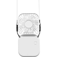 DS LLC Ieg ™ El Fanı Mini Masaüstü ve Boyun Askılı Fan Portatif Şarjlı 3 Kademeli Vantilatör Soğ